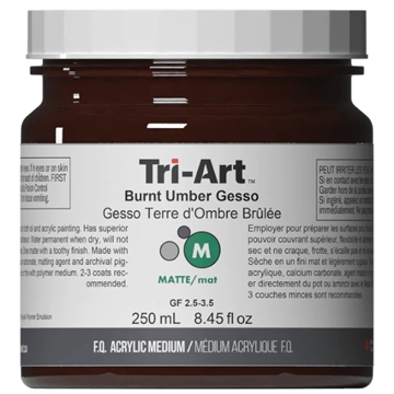 Tri-Art Burnt Umber Gesso 250ml