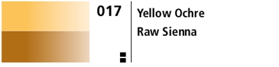Aquafine 1/2 skål Sæt 17 (Yellow Ochre & Raw Sienna)